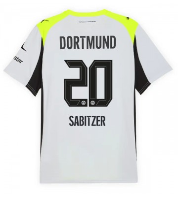 Borussia Dortmund Marcel Sabitzer #20 Replika Bortatröja 2025-26 Kortärmad Borussia Dortmund Marcel Sabitzer #20 Replika Bortatröja 2025-26 Kortärmad